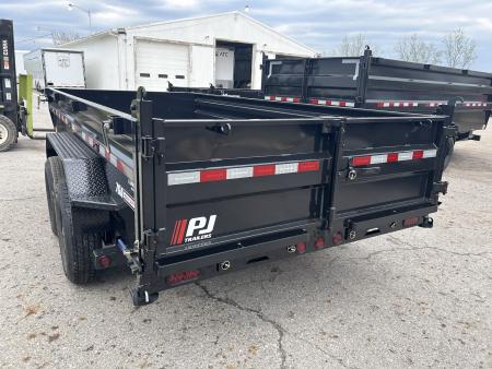 New 2026 PJ Trailers 7 X 14 LOW PRO DUMP TRAILER I-BEAM FRAME 14K GVWR