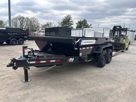 New 2026 PJ Trailers 7 X 14 FT LOW PRO TELESCOPIC DUMP TRAILER 15K GVWR