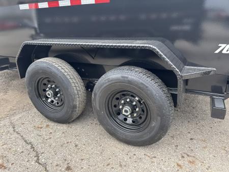 New 2026 PJ Trailers 7 X 14 FT LOW PRO HIGH SIDE TELESCOPIC DUMP TRAILER 15K GVWR