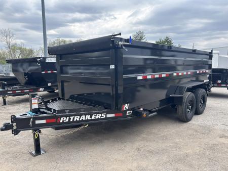 New 2026 PJ Trailers 7 X 16 LOW PRO DUMP TRAILER I-BEAM FRAME 14K GVWR
