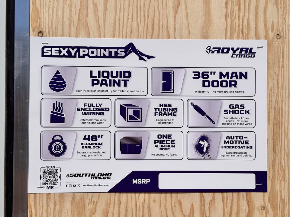 New 2026 Royal Cargo Trailers 7-16-1.5V Enclosed 7K GVWR