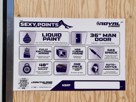 New 2026 Royal Cargo Trailers 7-16-1.5V Enclosed 7K GVWR