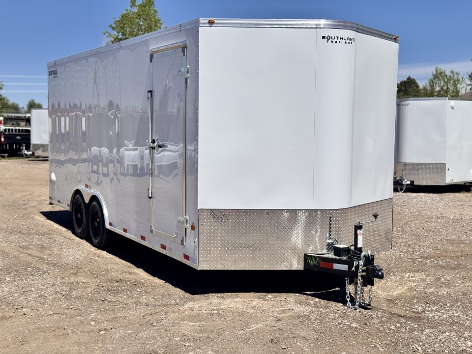 New 2026 Royal Cargo Trailers 8-24-1.5V Enclosed Car Hauler W/ Escape Door