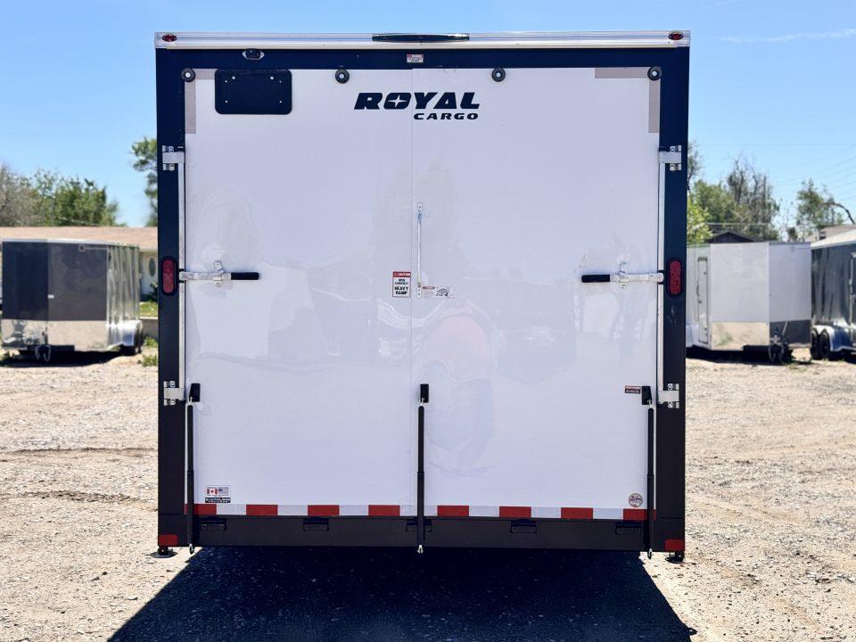 New 2026 Royal Cargo Trailers 8-24-1.5V Enclosed Car Hauler W/ Escape Door