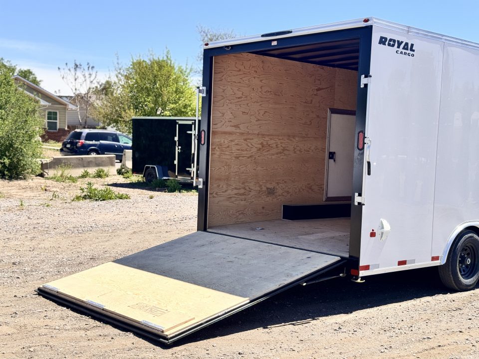 New 2026 Royal Cargo Trailers 8-24-1.5V Enclosed Car Hauler W/ Escape Door