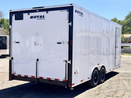 New 2026 Royal Cargo Trailers 8-24-1.5V Enclosed Car Hauler W/ Escape Door