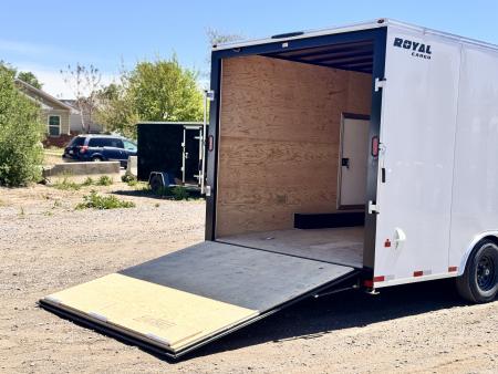 New 2026 Royal Cargo Trailers 8-24-1.5V Enclosed Car Hauler W/ Escape Door