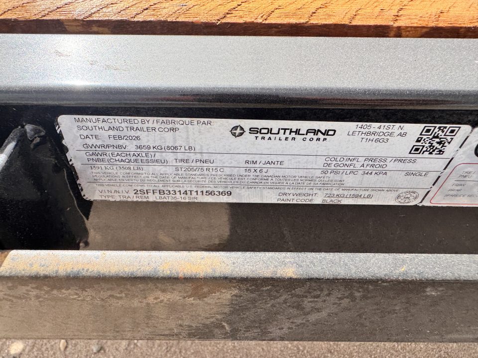 New 2026 Southland Trailers 7-16 Car Hauler 7K GVWR