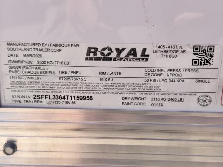 New 2026 Royal Cargo Trailers 7-14-1.5V Enclosed 7K GVWR