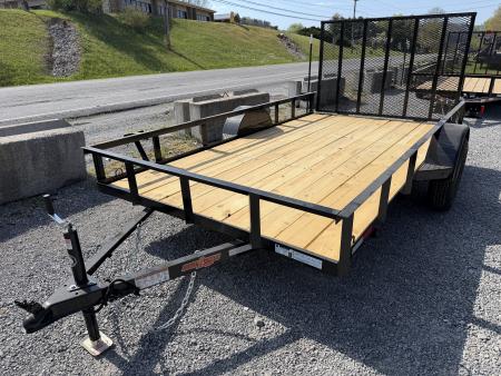 New 2026 Down 2 Earth Trailers 76x10 Utility Trailer, Angle Top