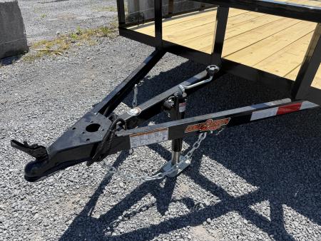 New 2026 Down 2 Earth Trailers 76x12 Utility Trailer, Tube Top Rail, Spring Assist Gate