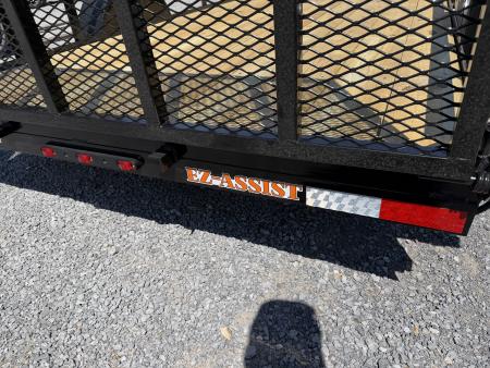 New 2026 Down 2 Earth Trailers 76x12 Utility Trailer, Tube Top Rail, Spring Assist Gate