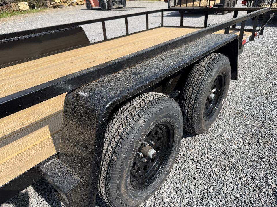 New 2026 Down 2 Earth Utility Trailer 76X16 SPRING ASSIST FOLD FORWARD GATE