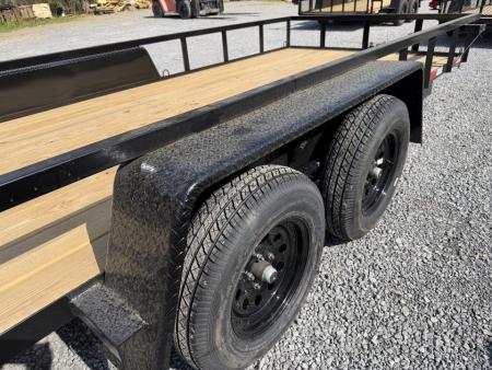 New 2026 Down 2 Earth Utility Trailer 76X16 SPRING ASSIST FOLD FORWARD GATE