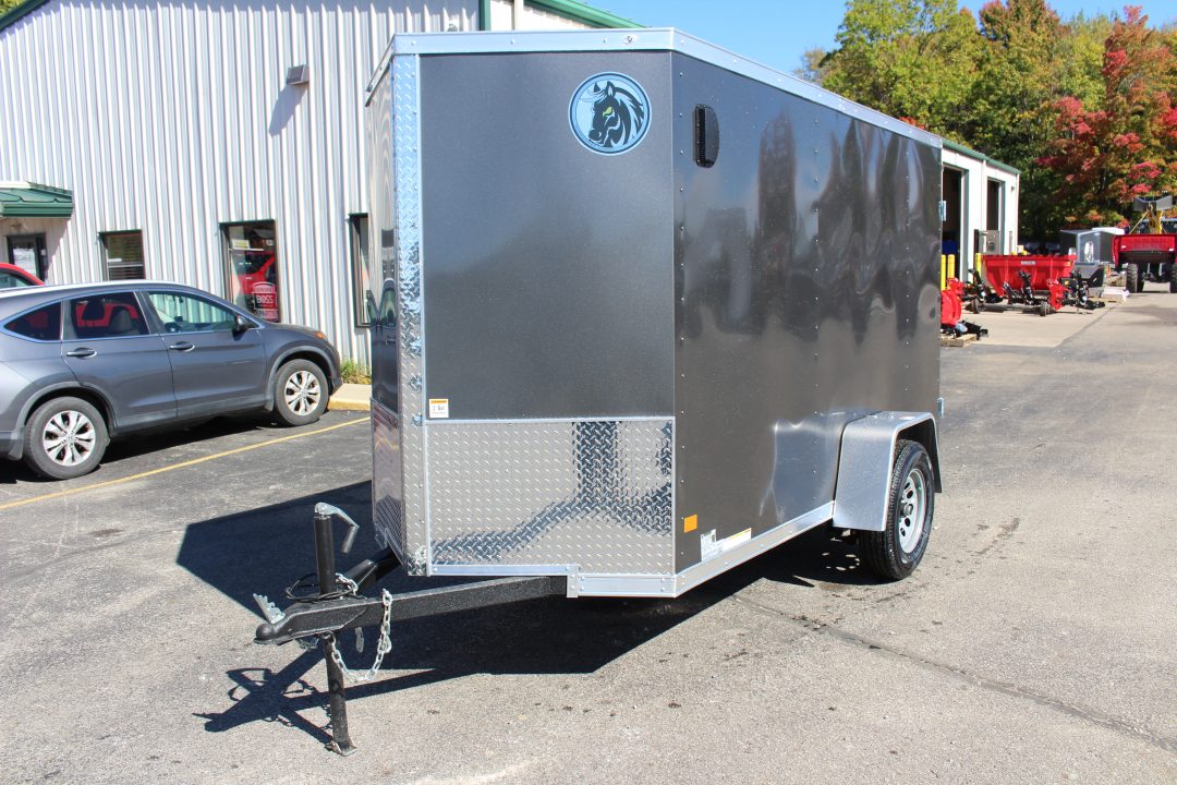 New 2026 Darkhorse Cargo DHW 5' x 8' Enclosed Trailer - Double Rear Door - 6' Interior Height - 2990# GVW