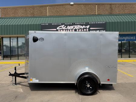 New #055407 2026 FOREST RIVER SA 5 X 10 SINGLE AXLE 3K ENCLOSED W/ REAR RAMP DOOR