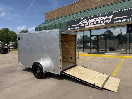 New #055407 2026 FOREST RIVER SA 5 X 10 SINGLE AXLE 3K ENCLOSED W/ REAR RAMP DOOR