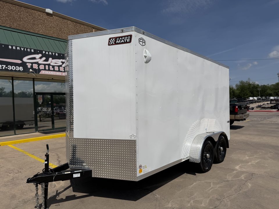 New #097209 2026 FOREST RIVER TA3 7 X 14 TANDEM AXLE 10K ENCLOSED W/ REAR RAMP DOOR
