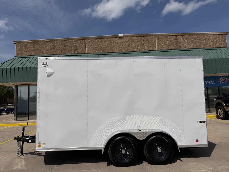 New #097209 2026 FOREST RIVER TA3 7 X 14 TANDEM AXLE 10K ENCLOSED W/ REAR RAMP DOOR