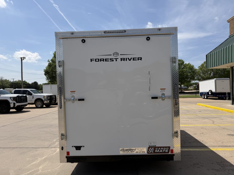 New #097209 2026 FOREST RIVER TA3 7 X 14 TANDEM AXLE 10K ENCLOSED W/ REAR RAMP DOOR