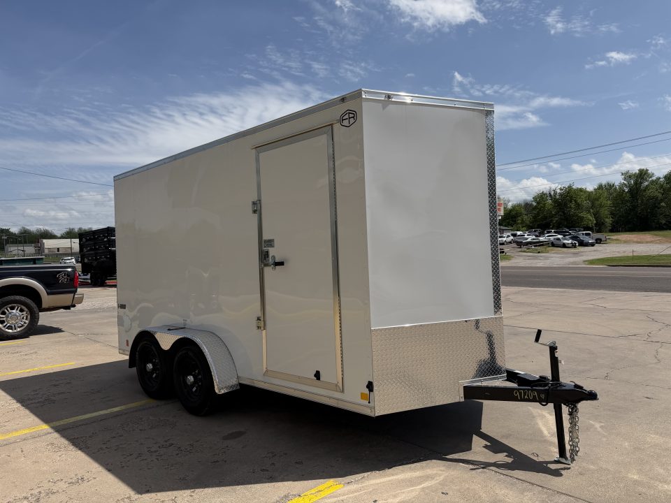 New #097209 2026 FOREST RIVER TA3 7 X 14 TANDEM AXLE 10K ENCLOSED W/ REAR RAMP DOOR