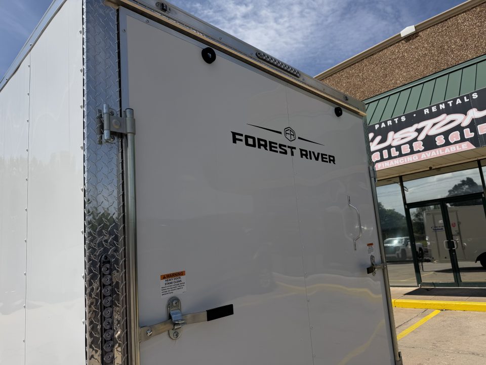 New #097209 2026 FOREST RIVER TA3 7 X 14 TANDEM AXLE 10K ENCLOSED W/ REAR RAMP DOOR