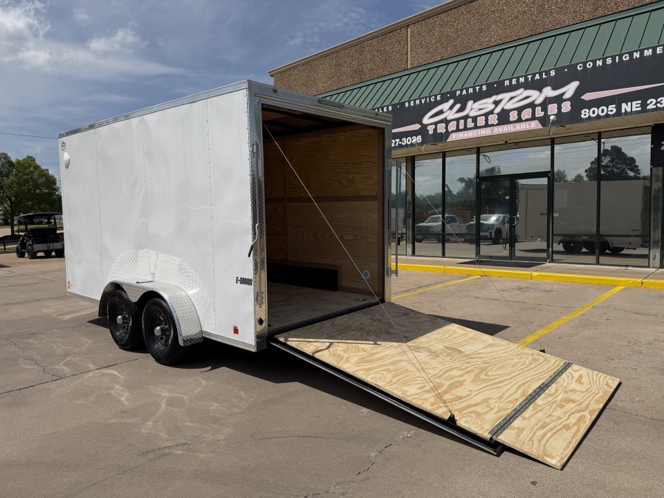 New #097209 2026 FOREST RIVER TA3 7 X 14 TANDEM AXLE 10K ENCLOSED W/ REAR RAMP DOOR