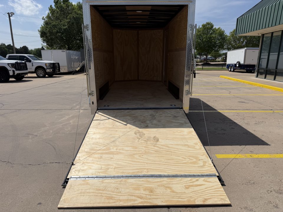 New #097209 2026 FOREST RIVER TA3 7 X 14 TANDEM AXLE 10K ENCLOSED W/ REAR RAMP DOOR