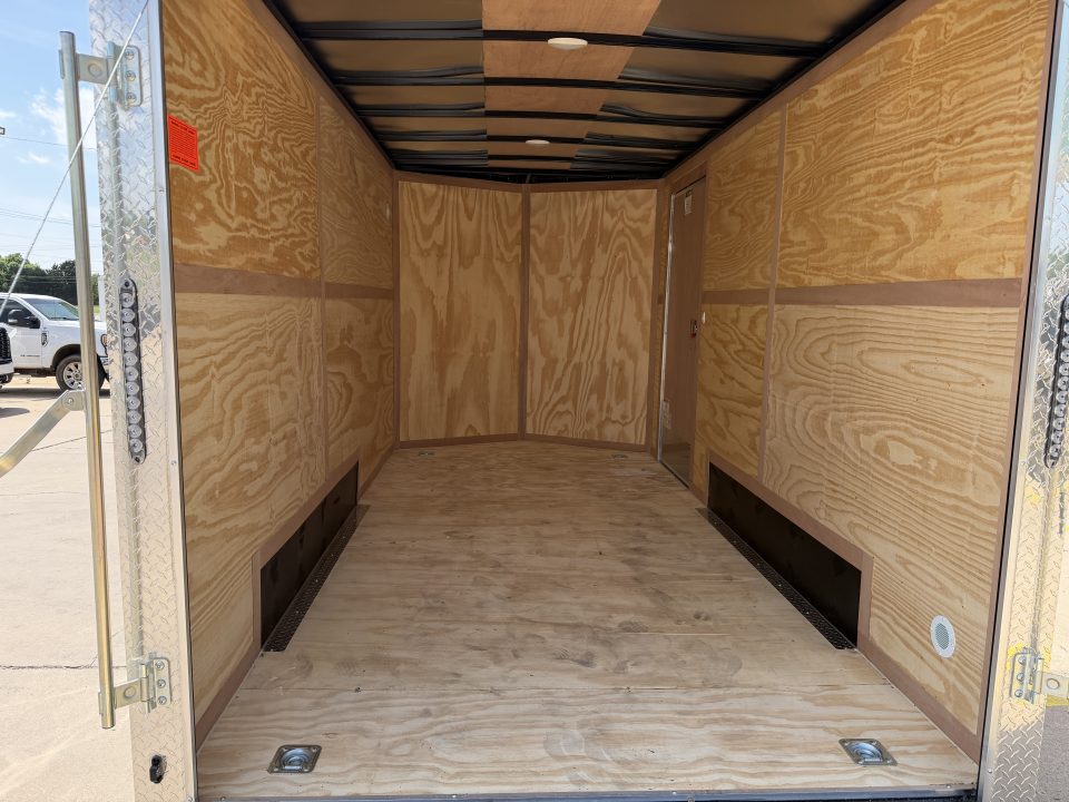New #097209 2026 FOREST RIVER TA3 7 X 14 TANDEM AXLE 10K ENCLOSED W/ REAR RAMP DOOR