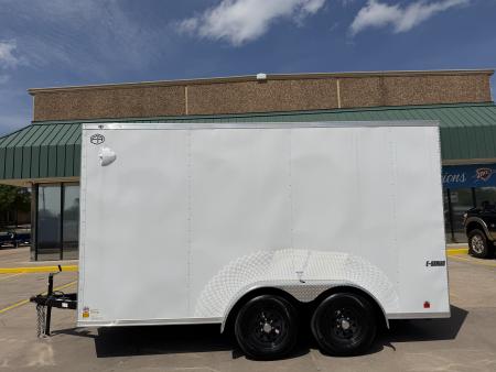 New #097209 2026 FOREST RIVER TA3 7 X 14 TANDEM AXLE 10K ENCLOSED W/ REAR RAMP DOOR