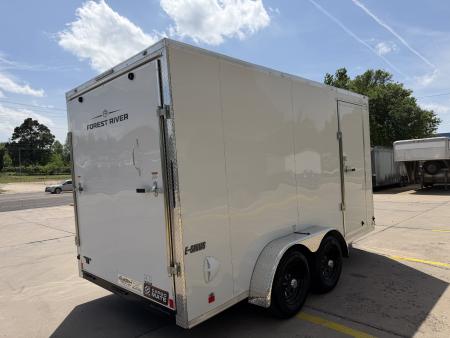 New #097209 2026 FOREST RIVER TA3 7 X 14 TANDEM AXLE 10K ENCLOSED W/ REAR RAMP DOOR