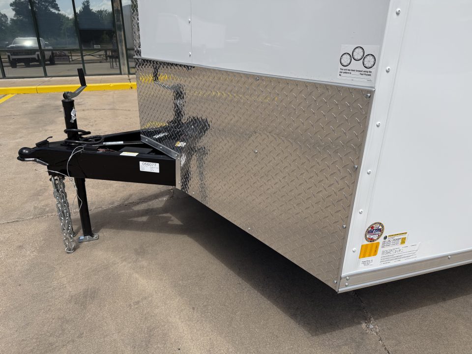 New #056077 2026 FOREST RIVER TA3 8.5 X 16 TANDEM AXLE 10K ENCLOSED W/ REAR RAMP DOOR