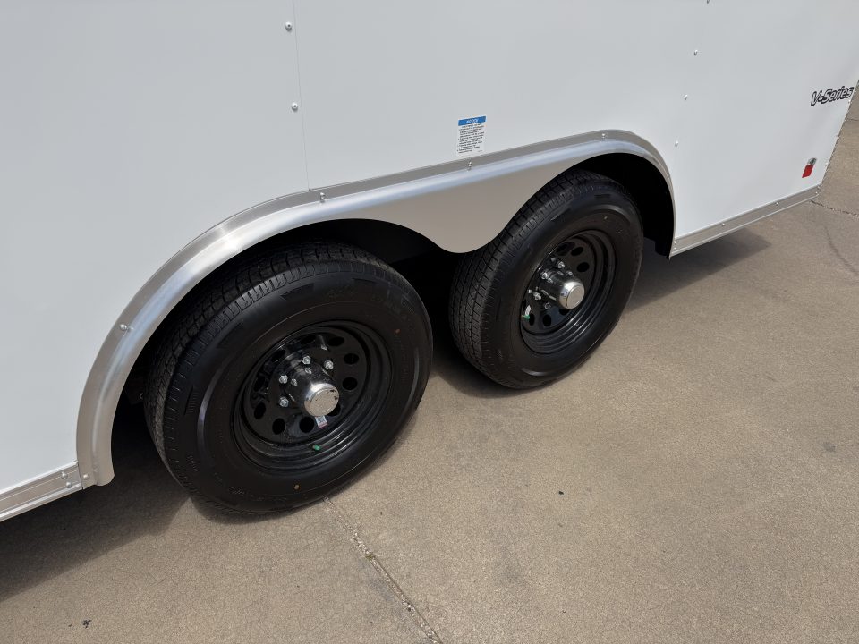 New #056077 2026 FOREST RIVER TA3 8.5 X 16 TANDEM AXLE 10K ENCLOSED W/ REAR RAMP DOOR
