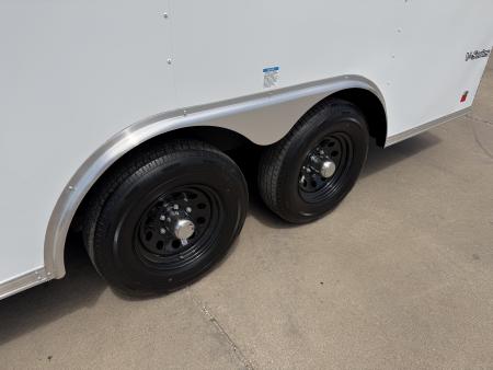 New #056077 2026 FOREST RIVER TA3 8.5 X 16 TANDEM AXLE 10K ENCLOSED W/ REAR RAMP DOOR