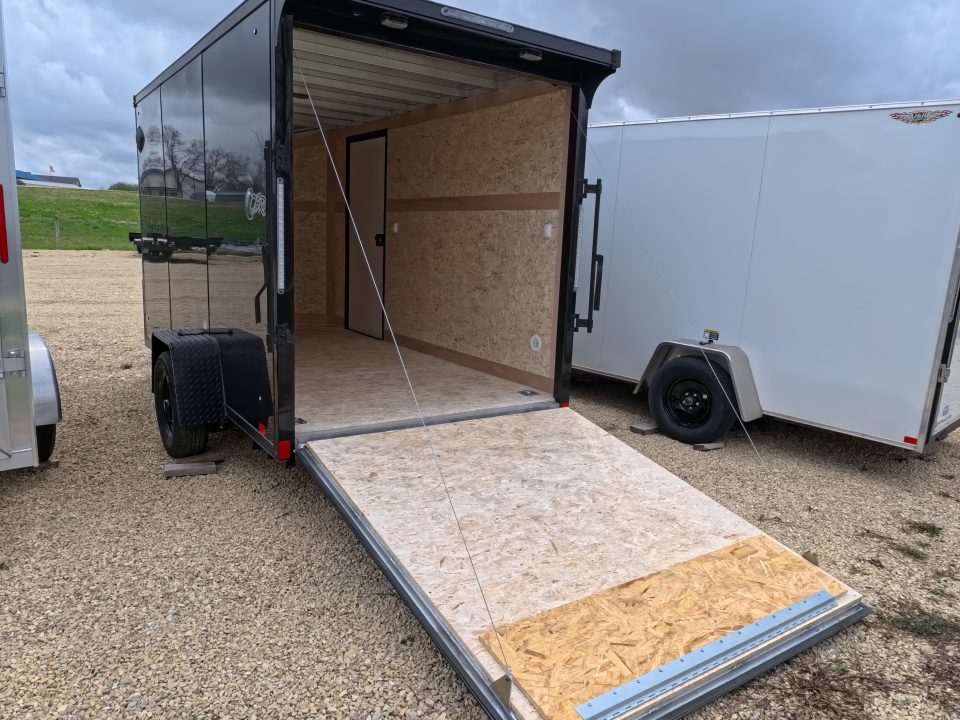 New 2026 Stealth Trailers 6 x 12 x 6.6 Cobra Flat Top V-Nose, Single Axle with 3,500 lb. Spring Axle