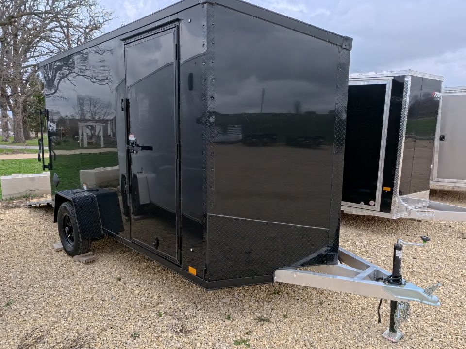 New 2026 Stealth Trailers 6 x 12 x 6.6 Cobra Flat Top V-Nose, Single Axle with 3,500 lb. Spring Axle