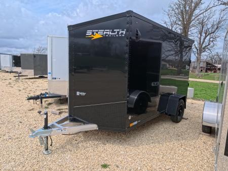 New 2026 Stealth Trailers 6 x 12 x 6.6 Cobra Flat Top V-Nose, Single Axle with 3,500 lb. Spring Axle