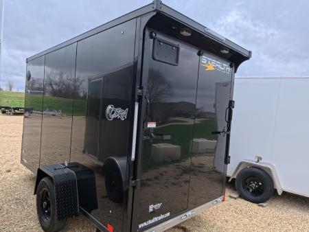 New 2026 Stealth Trailers 6 x 12 x 6.6 Cobra Flat Top V-Nose, Single Axle with 3,500 lb. Spring Axle