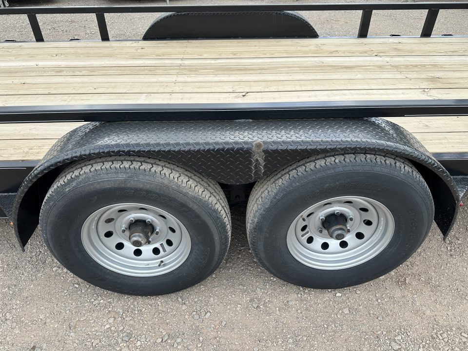 New 2025 Road Boss 83" x 20' Heavy Duty, Square Tube Top & Stand Up Ramp Equipment Trailer