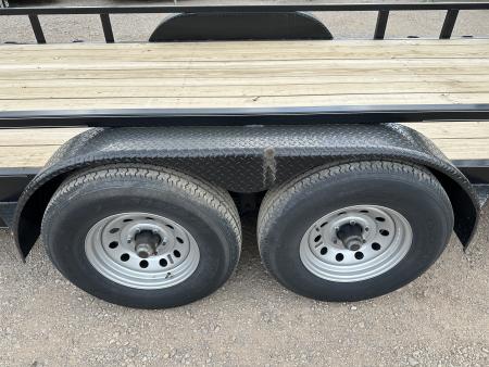 New 2025 Road Boss 83" x 20' Heavy Duty, Square Tube Top & Stand Up Ramp Equipment Trailer