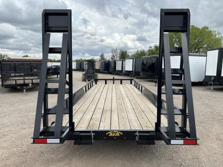 New 2025 Road Boss 83" x 20' Heavy Duty, Square Tube Top & Stand Up Ramp Equipment Trailer