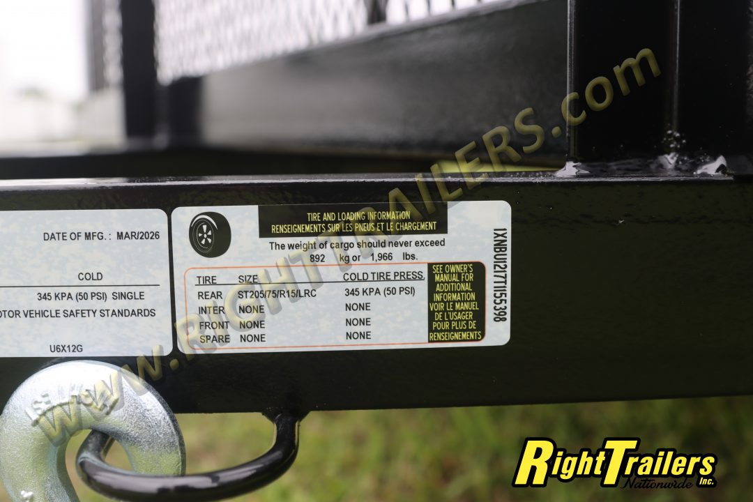 New 2026 6X12 Triple Crown Utility Trailer