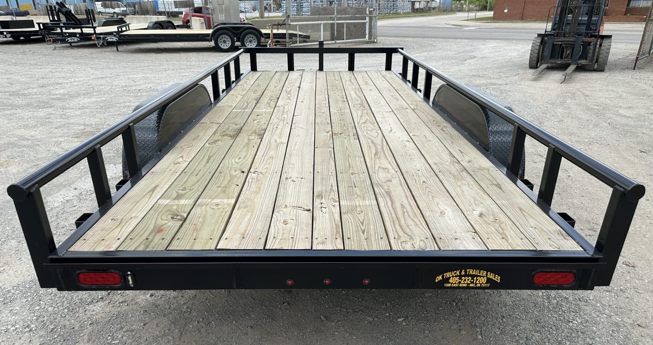New 2026 Road Boss 83" x 18' Medium Duty, Pipe Top & Slide in Ramp Equipment Trailer