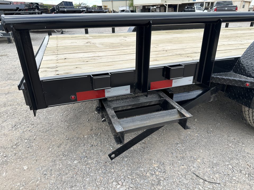 New 2026 Road Boss 83" x 18' Medium Duty, Pipe Top & Slide in Ramp Equipment Trailer