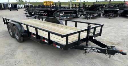 New 2026 Road Boss 83  x 18' Medium Duty, Pipe Top & Slide in Ramp Equipment Trailer