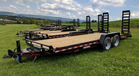 New 2026 Quality 20' HD PRO Equipment Hauler w/ 2' Dove Tail (17.5  WHEELS!)