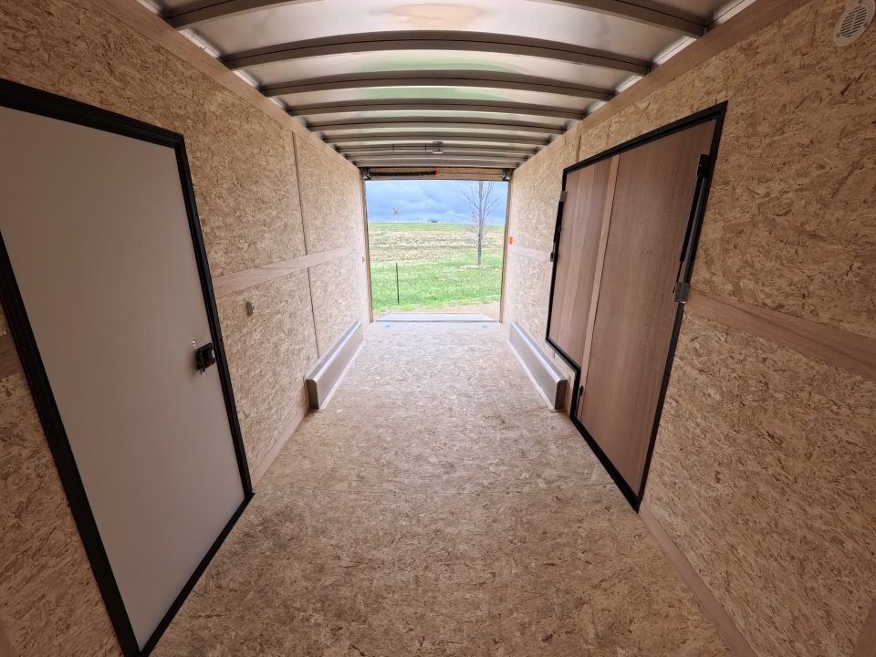 New 2026 Stealth Trailers 7.5 x 16 x 7.6 Cobra Flat Top V-Nose with Sidewinder Escape Door - 7K GVWR Enclosed Trailer