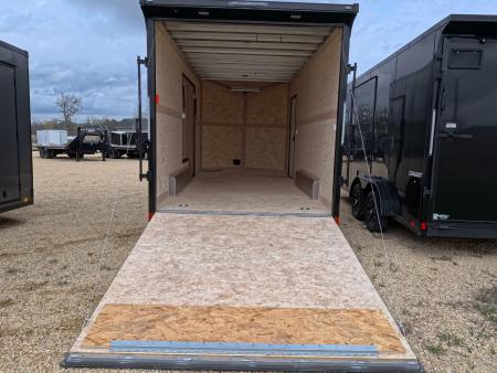 New 2026 Stealth Trailers 7.5 x 16 x 7.6 Cobra Flat Top V-Nose with Sidewinder Escape Door - 7K GVWR Enclosed Trailer