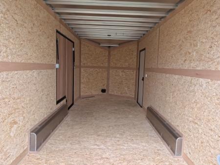 New 2026 Stealth Trailers 7.5 x 16 x 7.6 Cobra Flat Top V-Nose with Sidewinder Escape Door - 7K GVWR Enclosed Trailer
