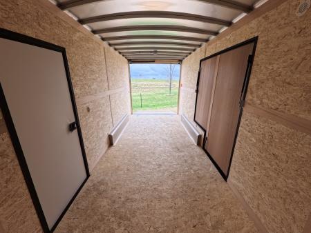 New 2026 Stealth Trailers 7.5 x 16 x 7.6 Cobra Flat Top V-Nose with Sidewinder Escape Door - 7K GVWR Enclosed Trailer